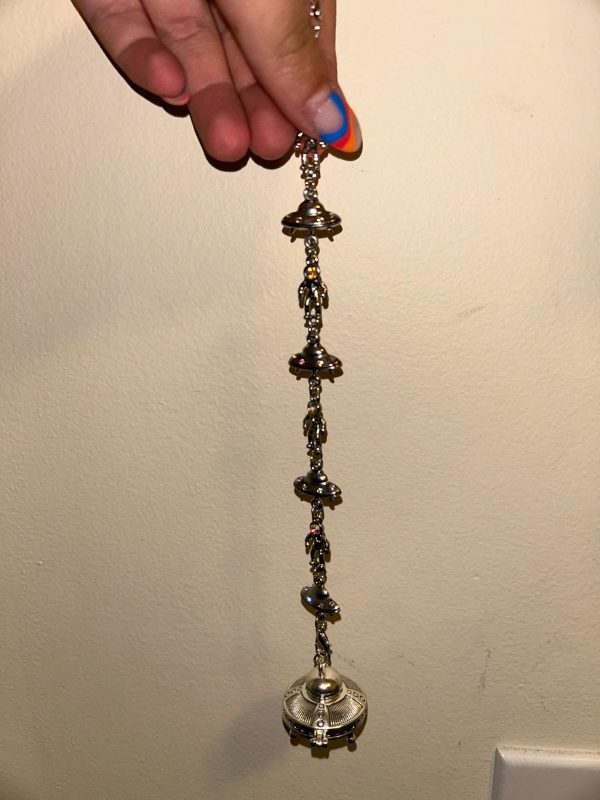 alien attack car charm