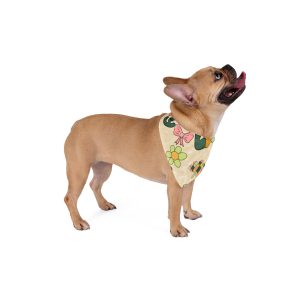 Lucky Vibes Pet Bandana - Bright Floral Design for Dogs, Perfect for St. Patrick's Day, Pet Birthdays, Outdoor Adventures, Pet Fashion, Fun