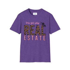 Leopard Print Real Estate T-Shirt, Perfect for Realtors, Real Estate Gifts, Casual Wear, Housewarming Gift, Realtor Appreciation