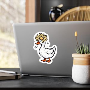 Whimsical Duck Vinyl Decals - Cute Stickers for Home Decor, Perfect for Kids Rooms, Party Favors, or Seasonal Gifts