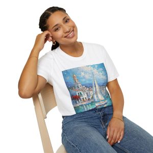 Seaside Sailboat T-Shirt, Beach Lover Gift, Summer Vibes Apparel, Ocean Art Tee, Casual Outdoors Shirt, Travel Inspired Top