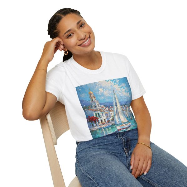 Seaside Sailboat T-Shirt, Beach Lover Gift, Summer Vibes Apparel, Ocean Art Tee, Casual Outdoors Shirt, Travel Inspired Top