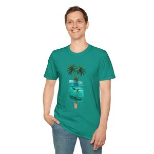 Tropical Vibes Unisex T-Shirt, Fun Summer Tee, Beach Shirt, Vacation Outfit, Gift for Ocean Lovers