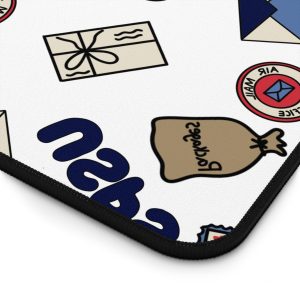 Mail Themed Desk Mat - Cute Office Decor, Great for USPS Enthusiasts, Postal Service Gifts, Home Office, Desk Accessories