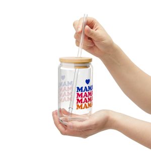 Mama Sipper Glass, 16oz | Perfect for Mother's Day, Gift for Moms, Eco-Friendly Drinkware, Personalized Water Glass