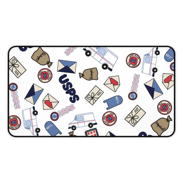 Mail Themed Desk Mat - Cute Office Decor, Great for USPS Enthusiasts, Postal Service Gifts, Home Office, Desk Accessories - Image 5