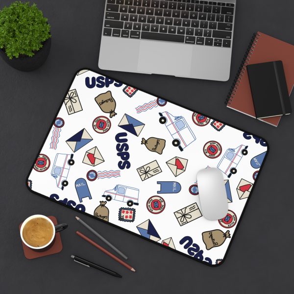 Mail Themed Desk Mat - Cute Office Decor, Great for USPS Enthusiasts, Postal Service Gifts, Home Office, Desk Accessories - Image 4