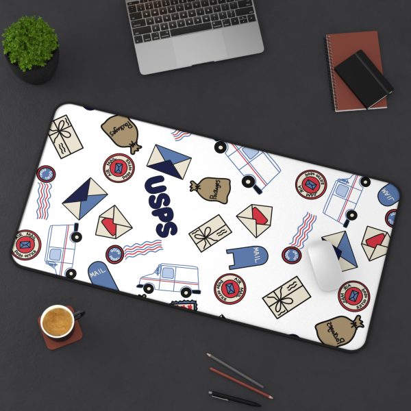 Mail Themed Desk Mat - Cute Office Decor, Great for USPS Enthusiasts, Postal Service Gifts, Home Office, Desk Accessories - Image 12