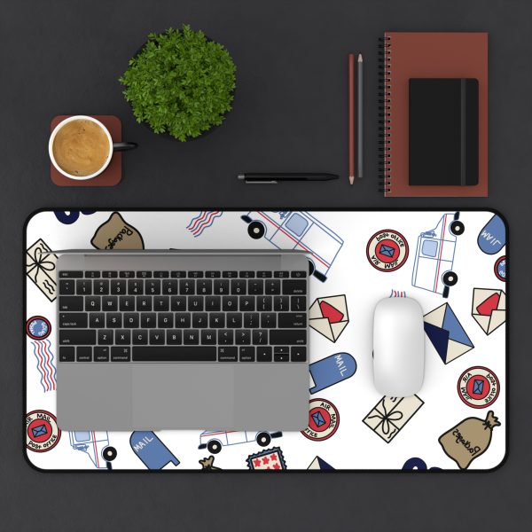 Mail Themed Desk Mat - Cute Office Decor, Great for USPS Enthusiasts, Postal Service Gifts, Home Office, Desk Accessories - Image 7