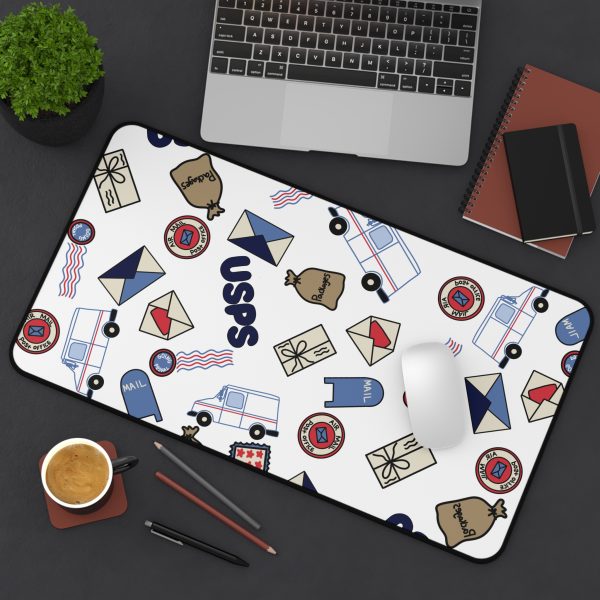 Mail Themed Desk Mat - Cute Office Decor, Great for USPS Enthusiasts, Postal Service Gifts, Home Office, Desk Accessories - Image 8